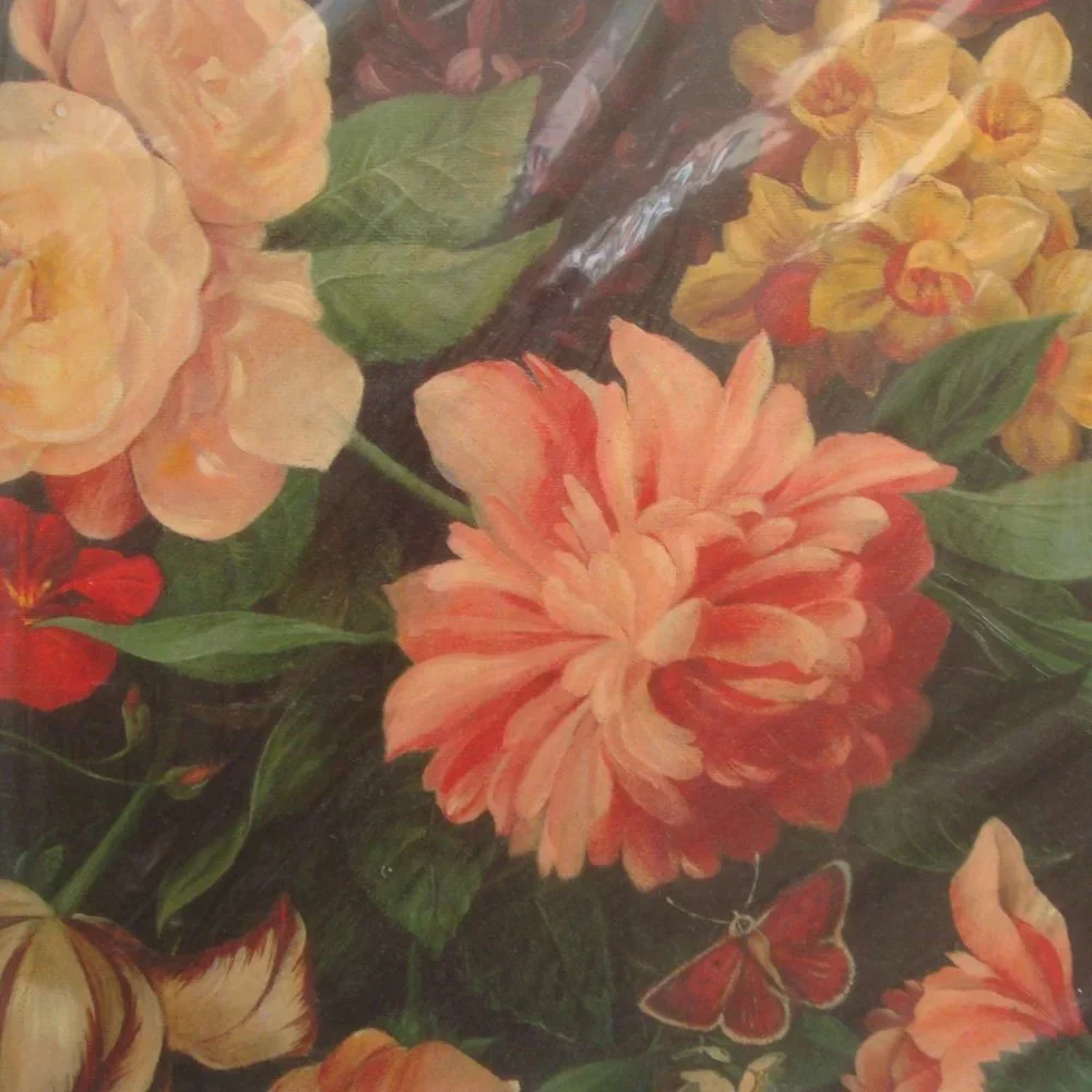 Vintage HALLMARK Floral & Feather Gift Wrapping Paper 4 Designs